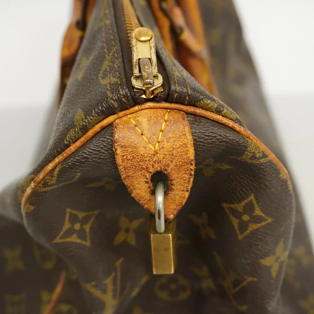 Louis Vuitton Brown Monogram Canvas Speedy 35 Top-Handle Bag - Picture 12 of 17